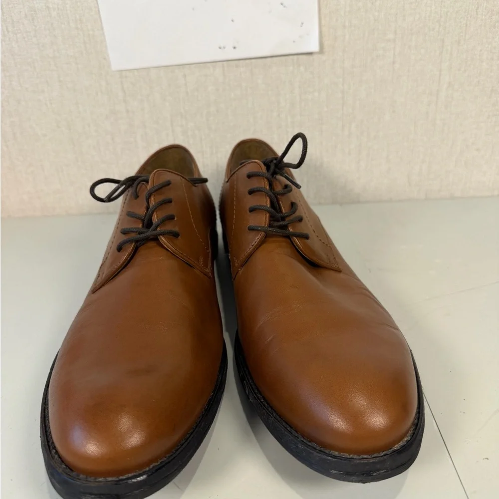 Stafford Mens Dress Shoes Lace Up Italian Leather Upper F21668‎ Brown Size 13